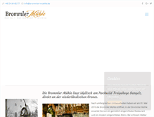 Tablet Screenshot of brommler-muehle.de